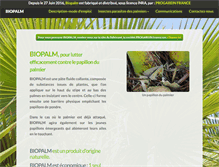 Tablet Screenshot of biopalm-palmier.com